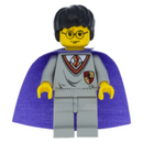 HP036 Harry Potter, Gryffindor Shield Torso, Light Gray Legs, Violet Cape