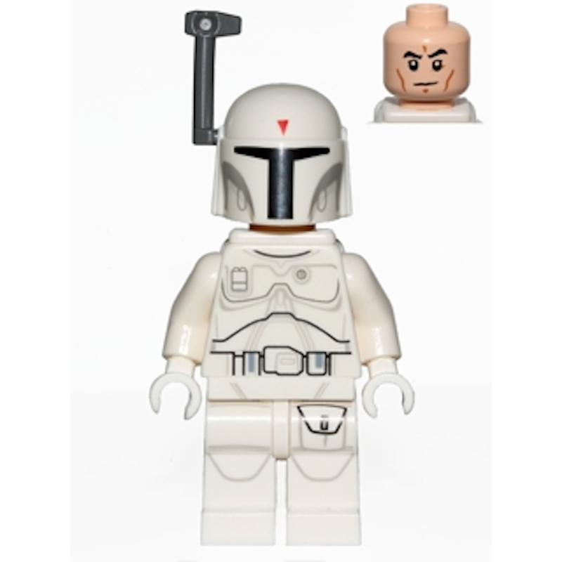 SW0631 Boba Fett White Detailed Pattern