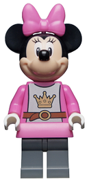 DIS077 Minnie Mouse - Knight, Dark Pink Top and Skirt