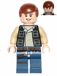SW0539 Han Solo, Dark Blue Legs, Vest with Pockets
