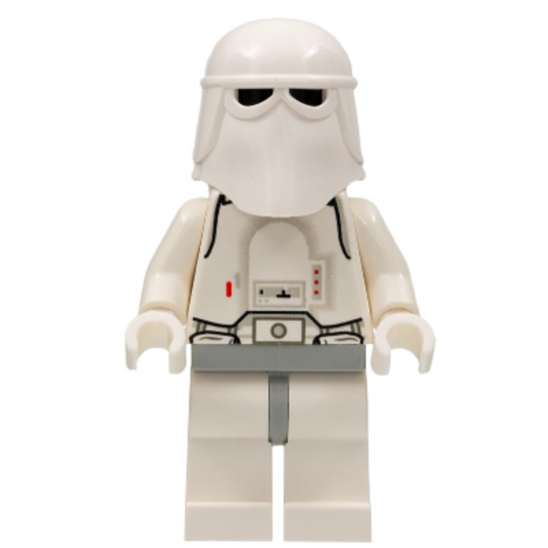 SW0101 Snowtrooper, Light Gray Hips, White Hands