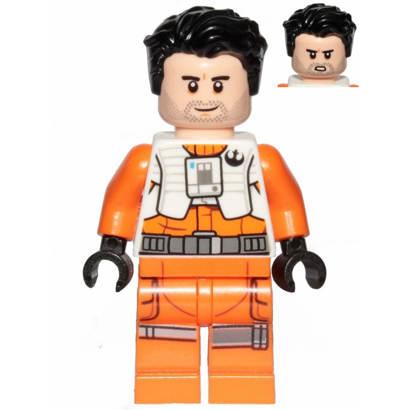 SW1019 Poe Dameron (Pilot Jumpsuit without Belts and Pipe, Hair)