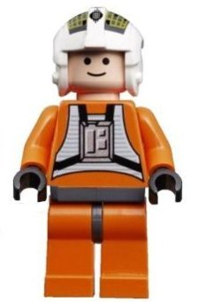 SW0094 Rebel Pilot Y-wing (Jon 'Dutch' Vander, Gold Leader) - Light Nougat Head