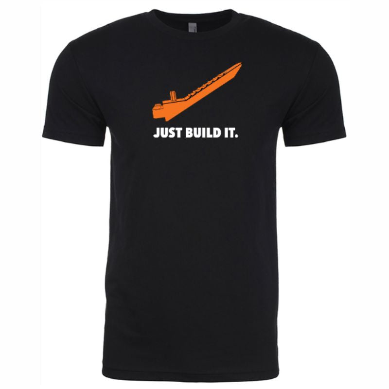 "Just Build It" Next Level Unisex Crew Tee