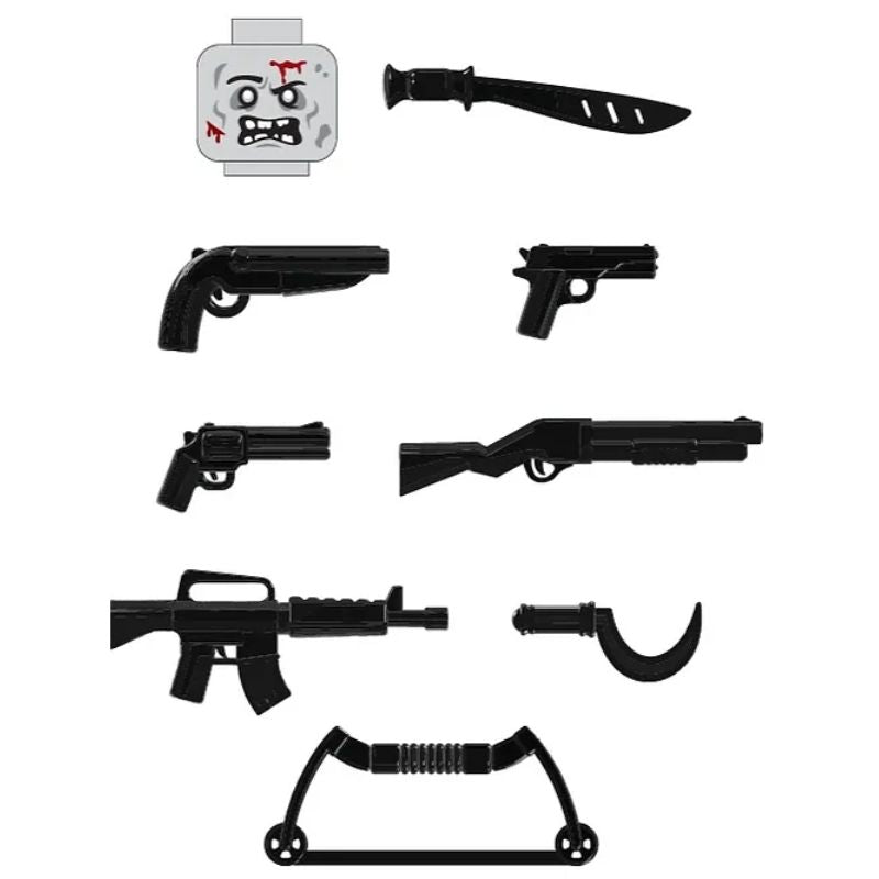 Zombie Killer Black Weapons Pack - BigKidBrix