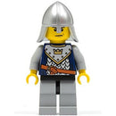 cas337 Fantasy Era Crown Knight Scale Mail with Crown, Helmet with neck protector scowl