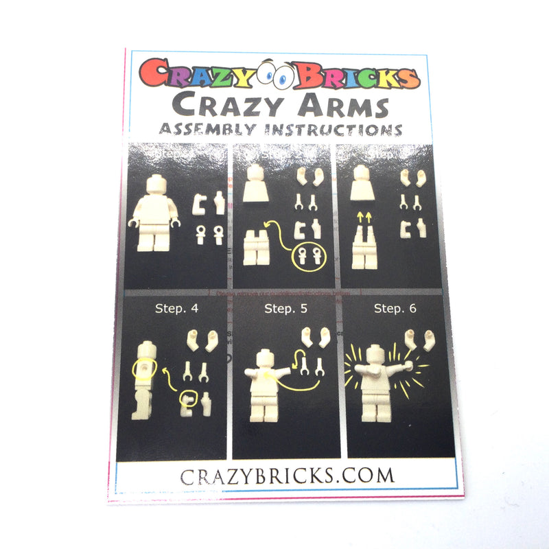 Crazy Bricks Crazy Arms, Bow Arm Upgrade Kit (Assorted Colors)