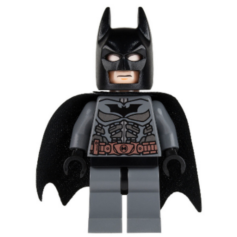 SH064 Batman - Dark Bluish Gray Suit with Copper Belt