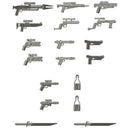 Mando Hunter Metal Grey Weapons Pack - BigKidBrix