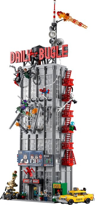 76178 Daily Bugle (Pre-Owned) (both cars and one mini fig are missing and slight sun damage)