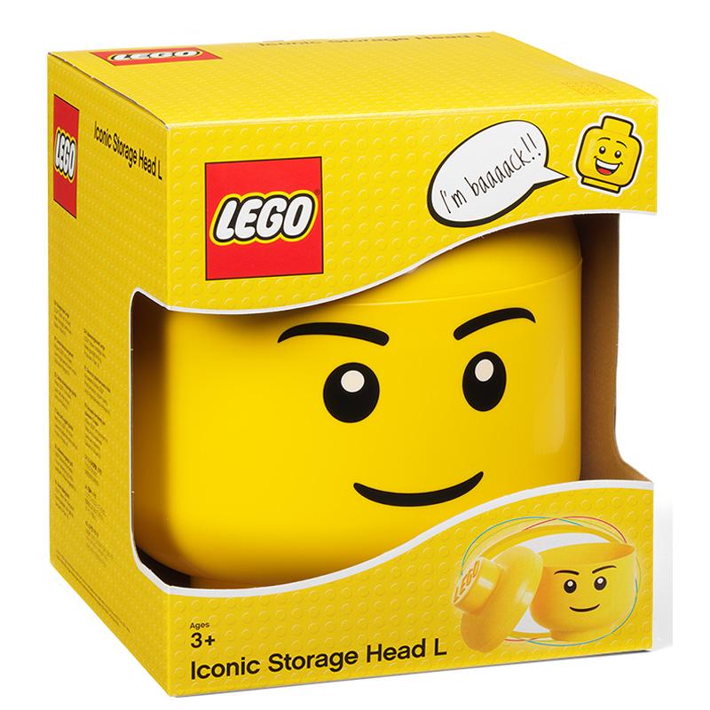 LEGO Storage Head Large - BOY, Open Smile.