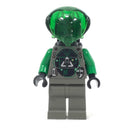 SP024 Insectoids Zotaxian Alien - Male, Gray and Green with Green Circuits and Silver Panels (Techno Leon)