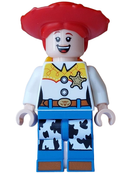 DIS193: Jessie - Normal Legs, Minifigure Head and Bow, Printed Dark Orange Boot Tips, Sheriff Star Badge