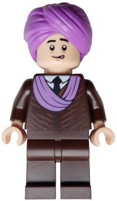 Hp480 Professor Quirinus Quirrell - Dark Brown Robe, Medium Lavender Turban