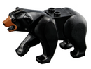 98295c01pb03 - Bear with 2 Studs on Back with Black Nose, Medium Nougat Muzzle and Reddish Brown Rings Around Eyes Pattern