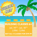 Beginner Building Camp: Summer 2025 - Building Techniques (Full Week) (July 14 - 18, 2025, 3:00 pm - 5:00 pm, Bountiful)