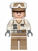 SW1015 Hoth Rebel Trooper White Uniform, Dark Tan Legs (Frown)