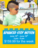 Advanced Stop Motion Camp: Summer 2026 (June 15 - 19, 2026, 3:00 pm - 5:00 pm, Bountiful)