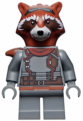 SH742 - Rocket Raccoon - Dark Bluish Gray Outfit