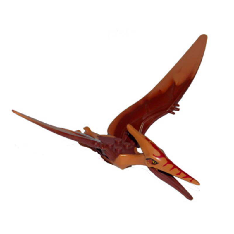 Ptera02 Medium Nougat Dinosaur Pteranodon with Reddish Brown Back