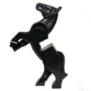 10352c01pb02 Ringwraith Horse, Movable Legs with Dark Red Eyes, White Pupils and Pearl Dark Gray Bridle Pattern