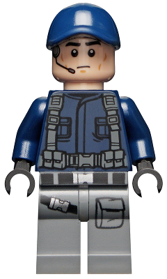 JW067 ACU Guard / Trooper - Male, Dark Blue Cap, Light Nougat Head, Headset