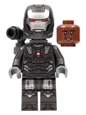 SH819 War Machine - Pearl Dark Gray and Silver Armor with Backpack