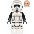 SW1116 Imperial Scout Trooper - Male, Dual Molded Helmet, Light Nougat Head, Cheek Lines