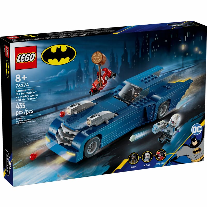 76274 Batman with the Batmobile vs. Harley Quinn and Mr. Freeze