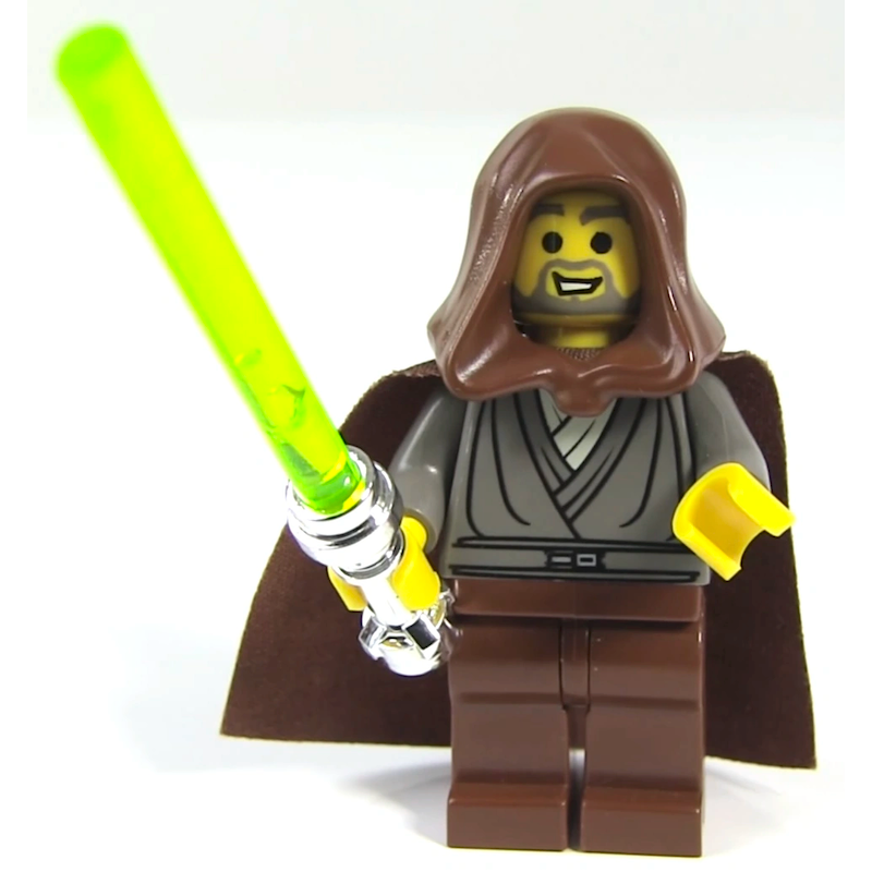 SW0057 Jedi Knight (Dark Gray Tunic, Brown Hood) (Jedi Bob)