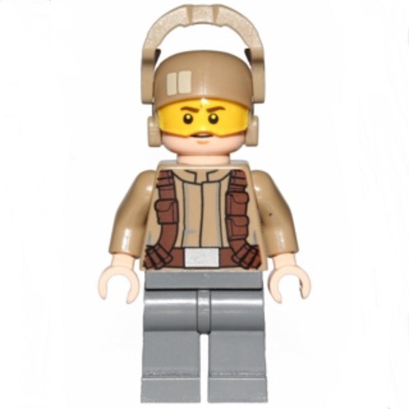 SW0697 Resistance Trooper - Dark Tan Jacket, Frown, Furrowed Eyebrows