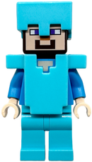 MIN015 Steve - Medium Azure Legs, Helmet, and Armor
