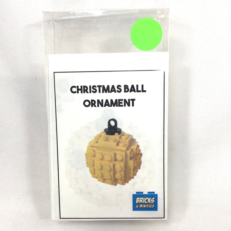 Christmas Ball Ornament - Yellow