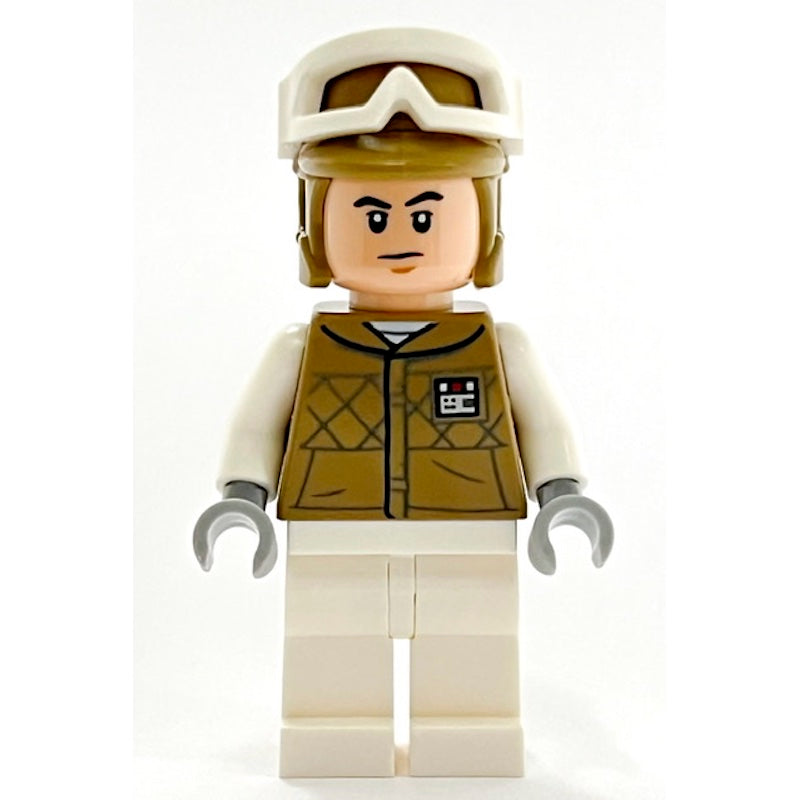 SW1187 Hoth Rebel Trooper Dark Tan Uniform and Helmet, White Legs