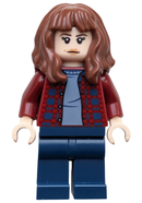 ST023: Joyce Byers - Dark Red Plaid Flannel Shirt, Dark Blue Legs