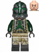 SW1003 Commander Gree, 41st Elite Corps (Phase 2) - Kashyyyk Camouflage, Dark Tan Markings on Legs, Scowl