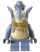 SW0325 Watto - Printed Head, Dark Bluish Gray Hands