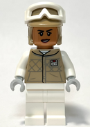 sw1313 Hoth Rebel Trooper Dark Tan Uniform and Helmet, White Legs, Female (Kori Zaran)