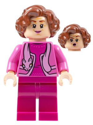 HP356: Professor Dolores Umbridge - Dark Pink Jacket with Cat Scarf