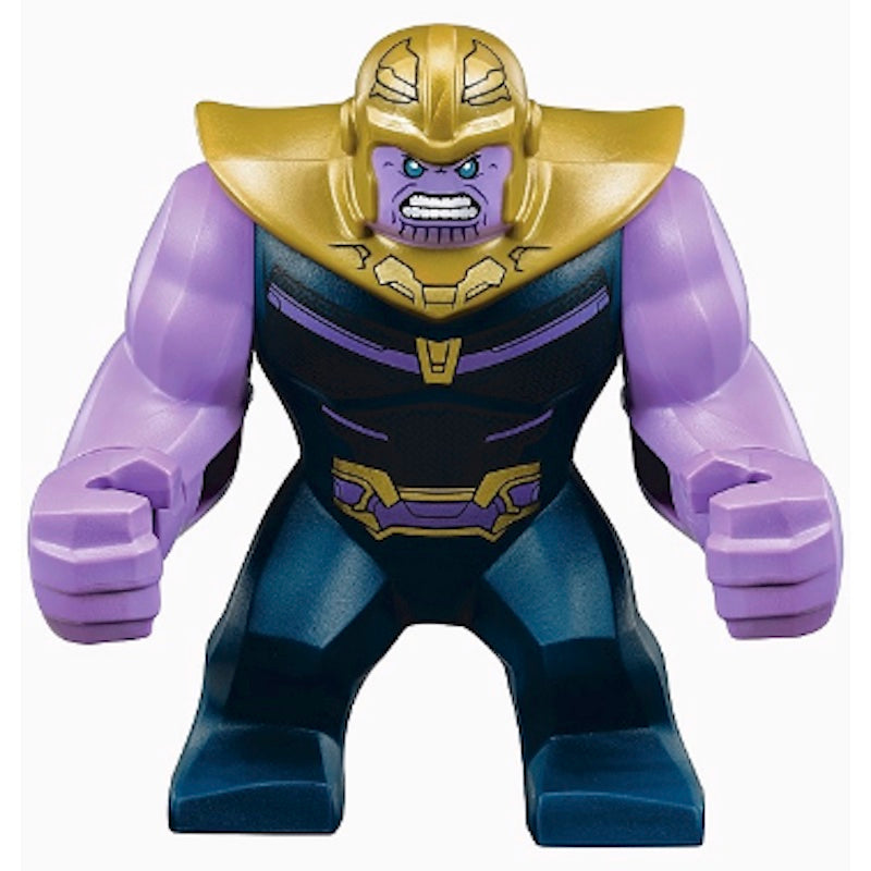 SH504 Thanos - Large Figure, Medium Lavender Arms Plain, Pearl Gold Armor with Helmet