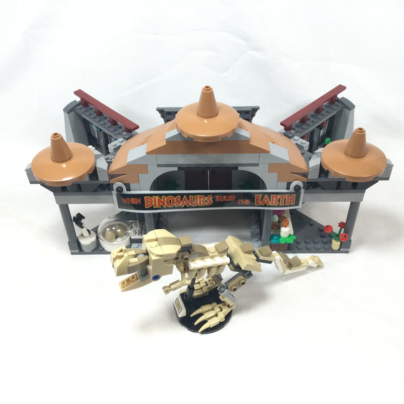 76961 Visitor Center: T. rex & Raptor Attack (Building Only) (Pre-Owned)