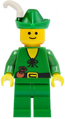 CAS124: Forestman - Pouch, Green Hat, White Feather