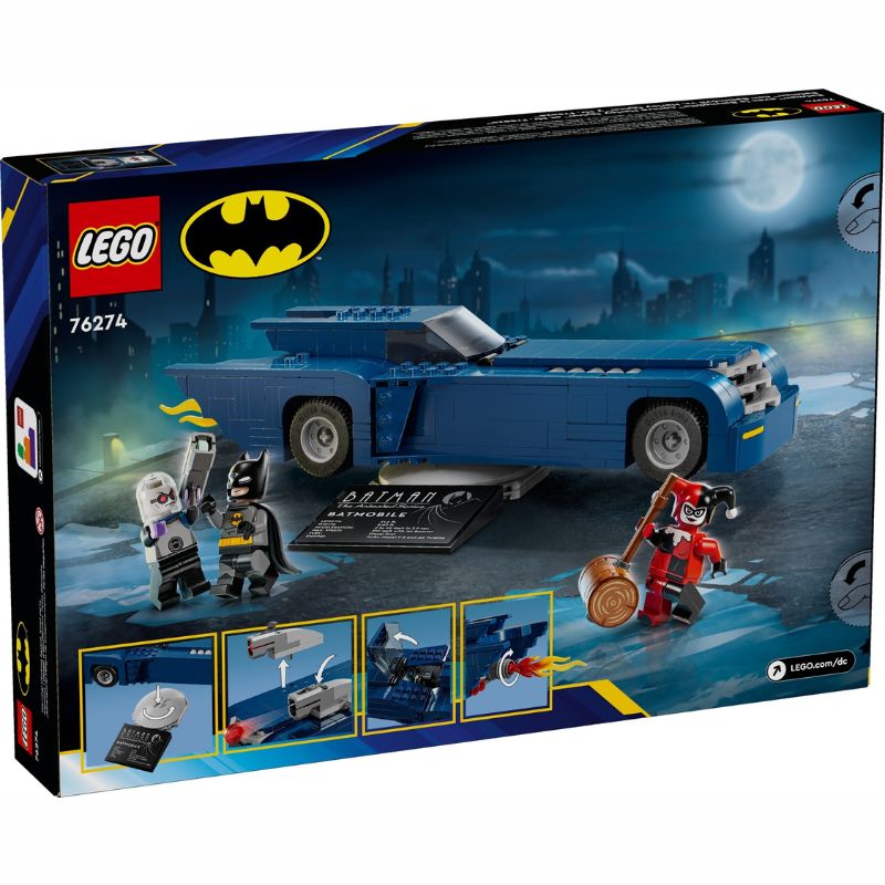 76274 Batman with the Batmobile vs. Harley Quinn and Mr. Freeze