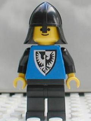 Cas253 Black Falcon - Black Legs, Black Neck-Protector, Shield Bottom Pointed