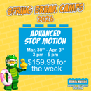 Advanced Stop Motion Camp: Spring Break 2026 - (March 30 - April 3, 3:00 pm - 5:00 pm, Bountiful Location)