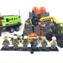60124 Volcano Exploration Base (Pre-Owned Set) (Missing Mini-dump truck)