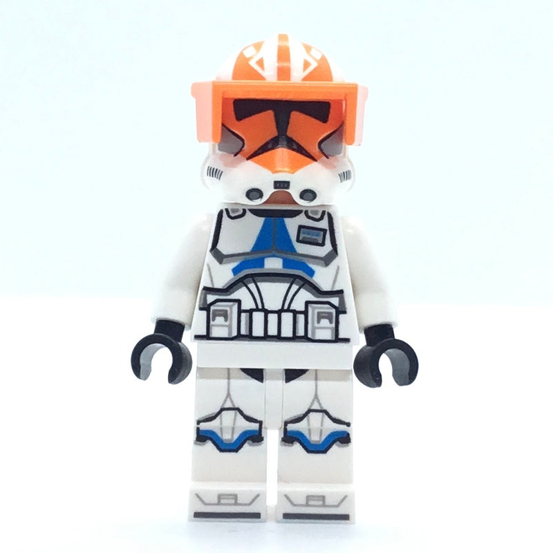 SW1277 Clone Captain Vaughn, 501st Legion, 332nd Company (Phase 2) - Helmet with Holes and Togruta Markings, Orange Visor