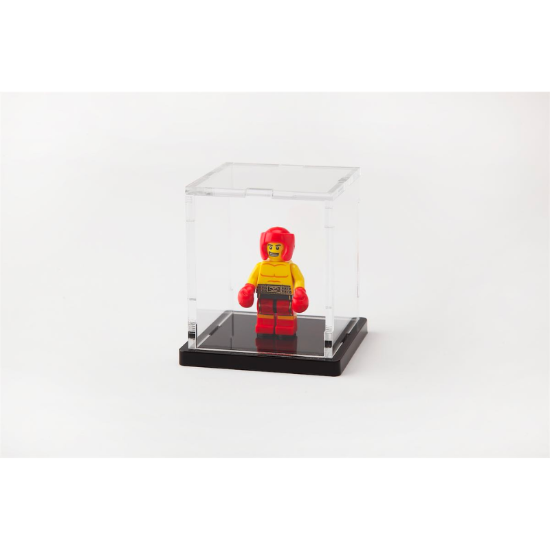 Acrylic Display Case (AS09) - Single Figure Case - Black Base