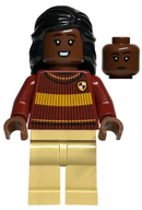 HP397 Angelina Johnson - Dark Red Gryffindor Quidditch Sweater, Tan Legs