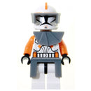 SW0196 Clone Trooper Commander Cody, 212th Attack Battalion (Phase 1) - Dark Bluish Gray Visor, Pauldron, and Kama, Large Eyes